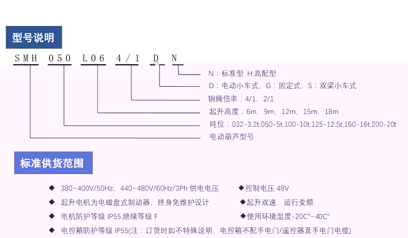 低净空欧式电动葫芦